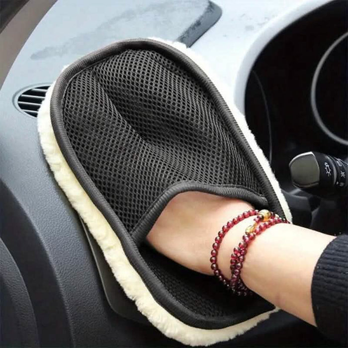 Soft Wool Car Cleaning Mitt by DailySale