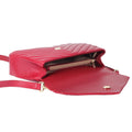Premium New Zealand Lambskin Quilted Leather Crossbody Bag for Women by MiamiLeathers.com