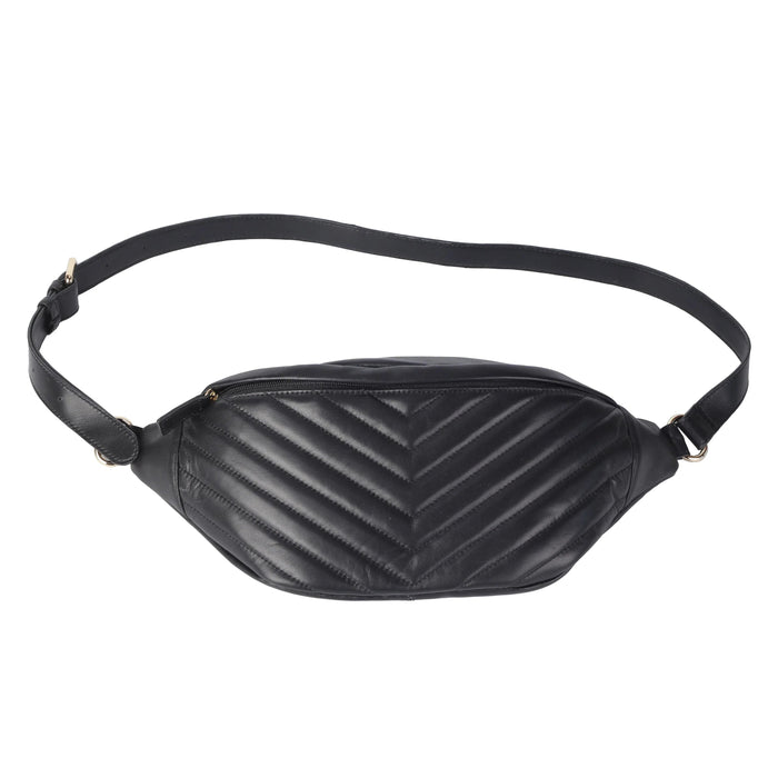 Premium New Zealand Lambskin Waist Bag for Women by MiamiLeathers.com