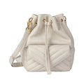 Premium New Zealand Lambskin Leather Drawstring Bucket Bag for Women by MiamiLeathers.com
