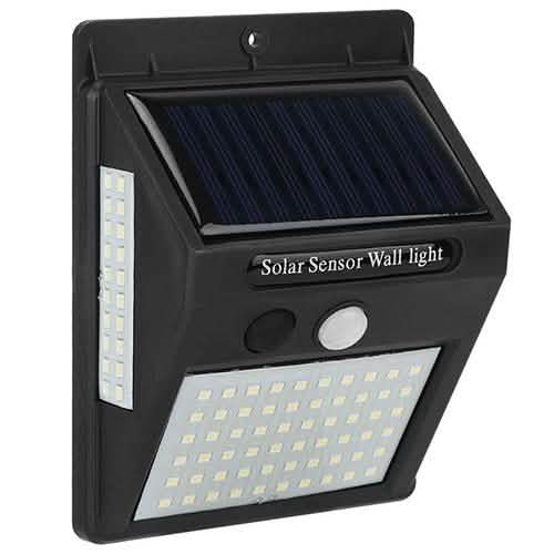 Solar 100 LEDs PIR Motion Sensor Wall Light by DailySale