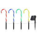 Solar Christmas Candy Cane Light IP55 Waterproof Stake Light by DailySale