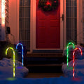 Solar Christmas Candy Cane Light IP55 Waterproof Stake Light by DailySale