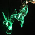 Solar Color Changing LED Hummingbird Wind Chimes by DailySale