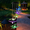 Solar LED Butterfly Wind Chimes