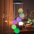 Solar LED Color Changing Wind Chime Light Spinner Hanging Spiral String Light by DailySale