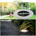 Solar LED Disk Lights IP44 Water Resistant Light Sensor by DailySale
