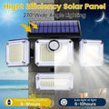 Solar Outdoor Lights 333 LEDs Motion Sensor Lights 4 Heads by DailySale