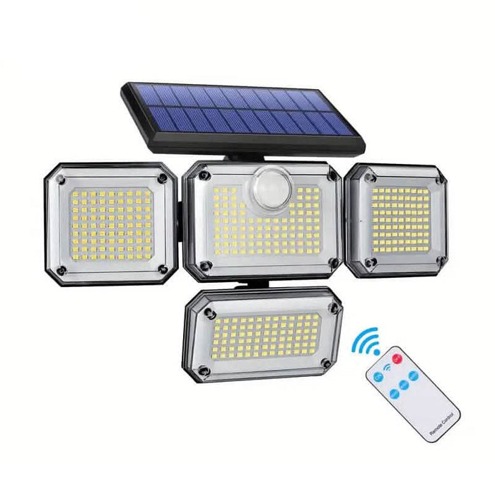 Solar Outdoor Lights 333 LEDs Motion Sensor Lights 4 Heads by DailySale