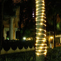 Solar Panel Powered 75.5 Ft. Warm White Rope String Fairy Lights by DailySale