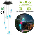 Solar Powered Angel Lights Wind Chimes LED Color Changing by DailySale
