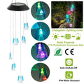 Solar Powered Angel Lights Wind Chimes LED Color Changing by DailySale
