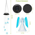 Solar Powered Angel Lights Wind Chimes LED Color Changing by DailySale