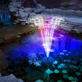 Solar Powered Fountain Pump with LED Lights by DailySale