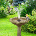 Solar Powered Fountain Pump with LED Lights by DailySale