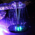 Solar Powered Fountain Pump with LED Lights by DailySale