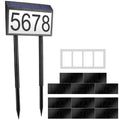 Solar Powered House Numbers LED Address Plaque Sign by DailySale