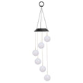 Solar Powered LED Ball Wind Chimes - Color Changing LED String Light by DailySale