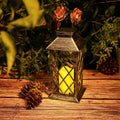 Solar Powered Led Outdoor Lantern Waterproof Candle Hanging Light by DailySale