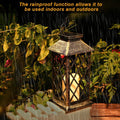 Solar Powered Led Outdoor Lantern Waterproof Candle Hanging Light by DailySale