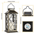 Solar Powered Led Outdoor Lantern Waterproof Candle Hanging Light by DailySale