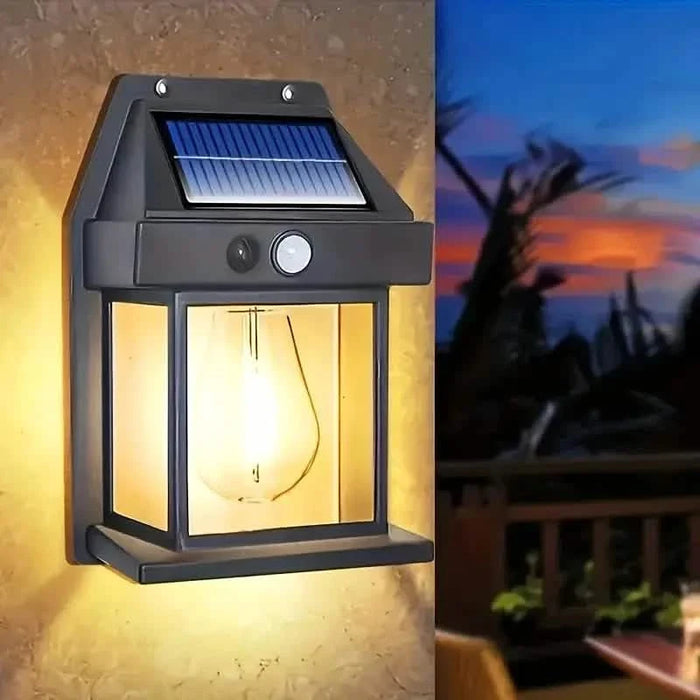 Solar-Powered Motion-Sensor Outdoor Wall Light by DailySale