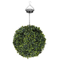 Solar Powered Topiary Ball Artificial Rose 20 LED Lights by DailySale