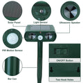 Solar Powered Ultrasonic Animal Repeller by DailySale