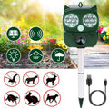 Solar Powered Ultrasonic Animal Repeller PIR Motion Sensor by DailySale