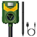 Solar Ultrasonic Animal Repeller with Flame Light USB Charge Motion Sensor by DailySale