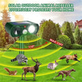 Solar Ultrasonic Animal Repeller with Motion Detector by DailySale