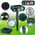 Solar Ultrasonic Animal Repeller with Motion Detector by DailySale