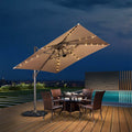 Solar Umbrella Outdoor String Light by DailySale