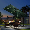Solar Umbrella Outdoor String Light by DailySale