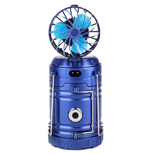 Solar USB Charging Tent Light + Fan by DailySale