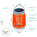 Solar USB Electric Bug Zapper with 5 Light Modes Hanging Hook by DailySale