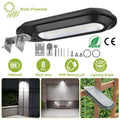 Solar Wall Light Outdoor 18 LED's Dusk to Dawn Fence Lamp by DailySale