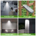 Solar Wall Light Outdoor 18 LED's Dusk to Dawn Fence Lamp by DailySale