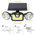 Solar Wall Light Outdoor PIR Motion Sensor LED by DailySale
