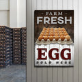 Sold Here Farm Fresh Eggs Sign by Tailored Canvases