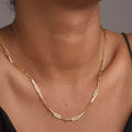 Solid 14K Gold 5mm Paperclip Chain Necklace Made In Italy by DailySale