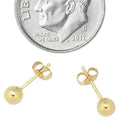 Solid 14K Gold Ball Studs - Assorted Sizes by DailySale