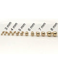 Solid 14K Gold Ball Studs - Assorted Sizes by DailySale