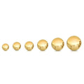 Solid 14K Gold Ball Studs - Assorted Sizes by DailySale