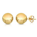 Solid 14K Gold Ball Studs - Assorted Sizes by DailySale