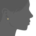 Solid 14K Gold Ball Studs - Assorted Sizes by DailySale