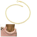 Solid 14K Gold Flat Marina Anklet by DailySale