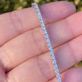 Solid 14K White Gold 2.13CTW 100% Natural Diamond Tennis Bracelet by DailySale