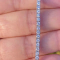 Solid 14K White Gold 2.13CTW 100% Natural Diamond Tennis Bracelet by DailySale