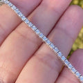 Solid 14K White Gold 2.13CTW 100% Natural Diamond Tennis Bracelet by DailySale